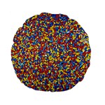 Colorful Lego Texture Lego Bricks Standard 15  Premium Flano Round Cushions