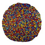 Colorful Lego Texture Lego Bricks Large 18  Premium Flano Round Cushions