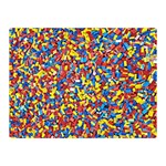 Colorful Lego Texture Lego Bricks Two Sides Premium Plush Fleece Blanket (Mini)