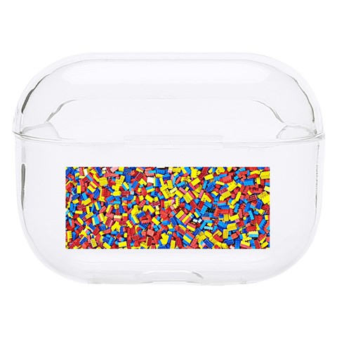 Colorful Lego Texture Lego Bricks Hard PC AirPods Pro Case from ArtsNow.com Front