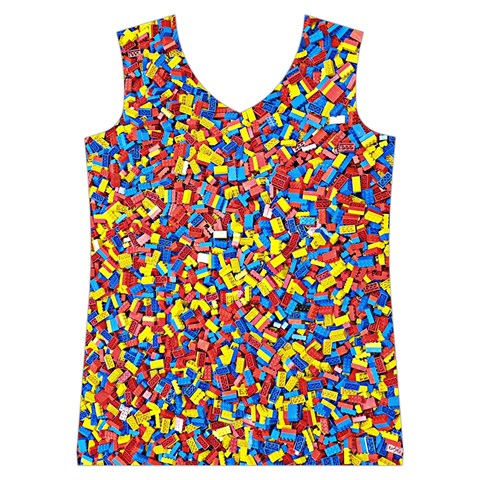 Colorful Lego Texture Lego Bricks Women s Basketball Tank Top from ArtsNow.com Front