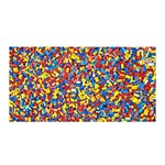 Colorful Lego Texture Lego Bricks Satin Wrap 35  x 70 