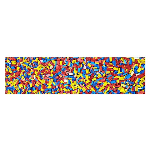 Colorful Lego Texture Lego Bricks Oblong Satin Scarf (16  x 60 ) from ArtsNow.com Front