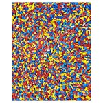 Colorful Lego Texture Lego Bricks Drawstring Bag (Small)