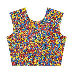 Colorful Lego Texture Lego Bricks Cotton Crop Top from ArtsNow.com Front