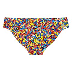 Colorful Lego Texture Lego Bricks Cross Back Hipster Bikini Set from ArtsNow.com Back Under