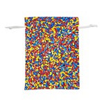 Colorful Lego Texture Lego Bricks Lightweight Drawstring Pouch (S)