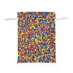 Colorful Lego Texture Lego Bricks Lightweight Drawstring Pouch (L)