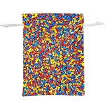 Colorful Lego Texture Lego Bricks Lightweight Drawstring Pouch (XL)