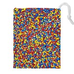 Colorful Lego Texture Lego Bricks Drawstring Pouch (4XL)