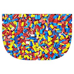 Colorful Lego Texture Lego Bricks Make Up Case (Small) from ArtsNow.com Side Right