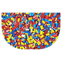 Colorful Lego Texture Lego Bricks Make Up Case (Medium) from ArtsNow.com Side Right