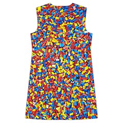 Colorful Lego Texture Lego Bricks Kids  Long Sleeve Velvet Lounge Robe from ArtsNow.com Back