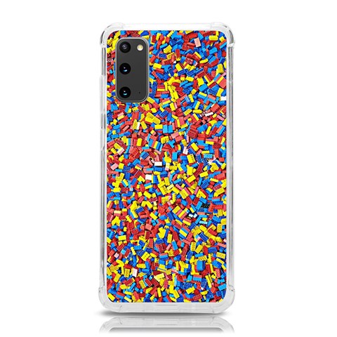 Colorful Lego Texture Lego Bricks Samsung Galaxy S20 6.2 Inch TPU UV Case from ArtsNow.com Front