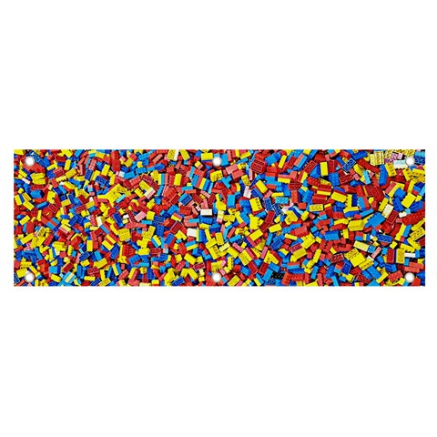 Colorful Lego Texture Lego Bricks Banner and Sign 6  x 2  from ArtsNow.com Front