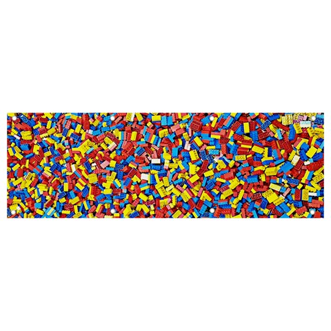 Colorful Lego Texture Lego Bricks Banner and Sign 9  x 3  from ArtsNow.com Front