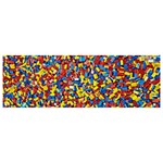 Colorful Lego Texture Lego Bricks Banner and Sign 9  x 3 