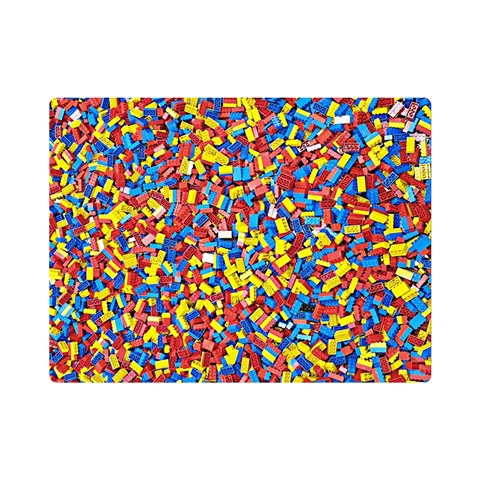 Colorful Lego Texture Lego Bricks Premium Plush Fleece Blanket (Mini) from ArtsNow.com 35 x27  Blanket Front