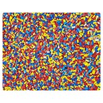 Colorful Lego Texture Lego Bricks Premium Plush Fleece Blanket (Medium)