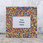 Colorful Lego Texture Lego Bricks White Box Photo Frame 4  x 6 