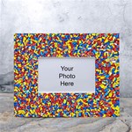 Colorful Lego Texture Lego Bricks White Tabletop Photo Frame 4 x6 