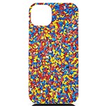 Colorful Lego Texture Lego Bricks iPhone 14 Plus Black UV Print Case