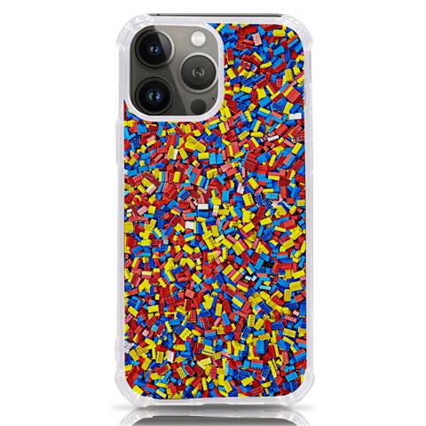 Colorful Lego Texture Lego Bricks iPhone 13 Pro Max TPU UV Print Case from ArtsNow.com Front