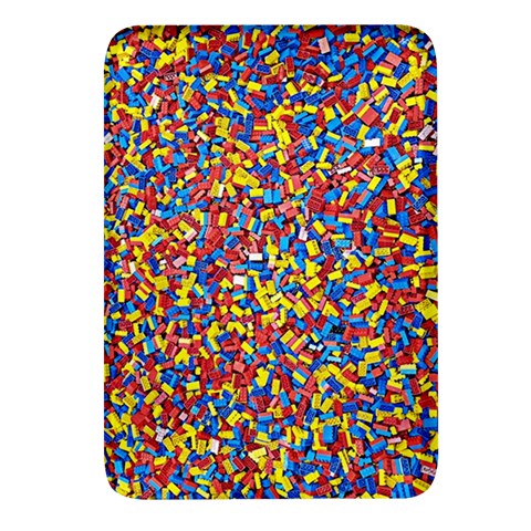 Colorful Lego Texture Lego Bricks Rectangular Glass Fridge Magnet (4 pack) from ArtsNow.com Front