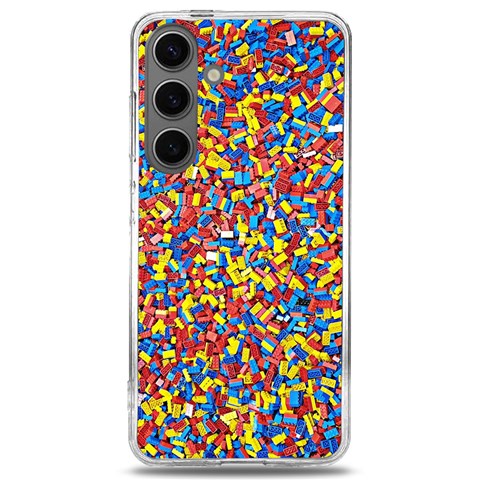 Colorful Lego Texture Lego Bricks Samsung Galaxy S24 6.2 Inch TPU UV Case from ArtsNow.com Front