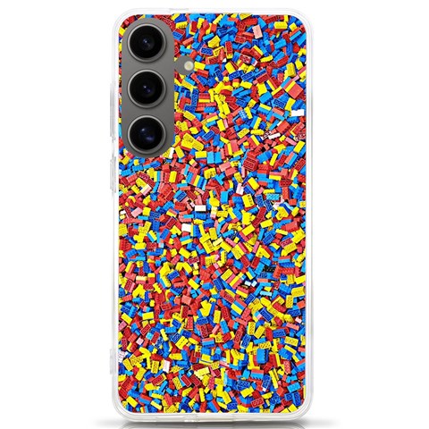 Colorful Lego Texture Lego Bricks Samsung Galaxy S24 Ultra 6.9 Inch TPU UV Case from ArtsNow.com Front