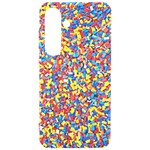 Colorful Lego Texture Lego Bricks Samsung Galaxy S24 6.2 Inch Black TPU UV Case