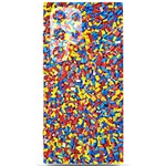 Colorful Lego Texture Lego Bricks Samsung Galaxy S24 Ultra 6.9 Inch Black TPU UV Case