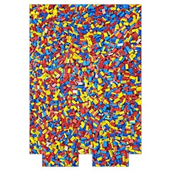 Colorful Lego Texture Lego Bricks Automatic Folding Umbrella with Case (Large) from ArtsNow.com Case