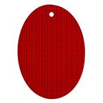 Ed Lego Texture Macro, Red Dots Background, Lego Ornament (Oval)