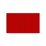 Ed Lego Texture Macro, Red Dots Background, Lego Sticker Rectangular (10 pack)