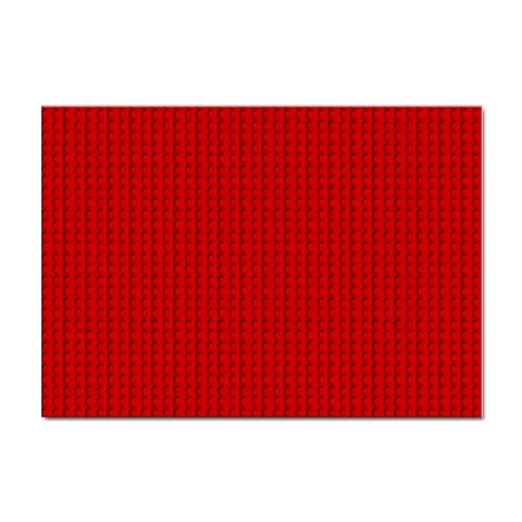 Ed Lego Texture Macro, Red Dots Background, Lego Sticker A4 (10 pack) from ArtsNow.com Front