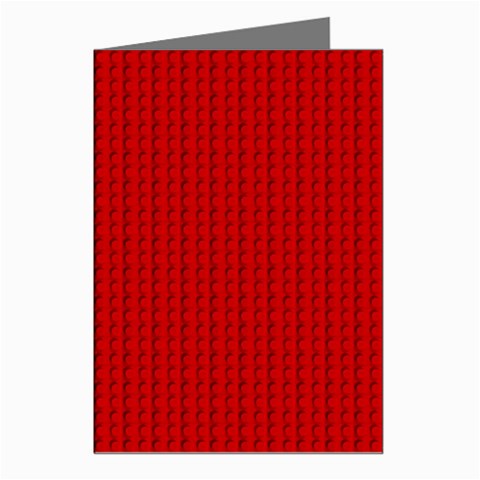 Ed Lego Texture Macro, Red Dots Background, Lego Greeting Cards (Pkg of 8) from ArtsNow.com Left