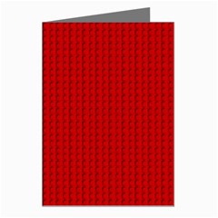 Ed Lego Texture Macro, Red Dots Background, Lego Greeting Cards (Pkg of 8) from ArtsNow.com Left