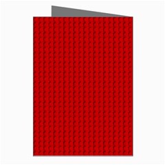 Ed Lego Texture Macro, Red Dots Background, Lego Greeting Cards (Pkg of 8) from ArtsNow.com Right