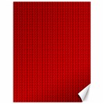 Ed Lego Texture Macro, Red Dots Background, Lego Canvas 12  x 16 