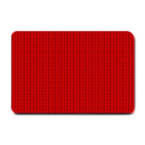 Ed Lego Texture Macro, Red Dots Background, Lego Small Doormat from ArtsNow.com 24 x16  Door Mat