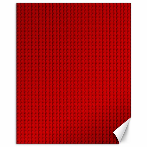 Ed Lego Texture Macro, Red Dots Background, Lego Canvas 11  x 14  from ArtsNow.com 10.95 x13.48  Canvas - 1