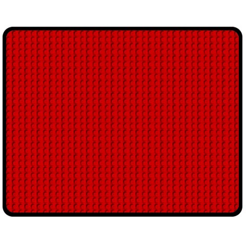 Ed Lego Texture Macro, Red Dots Background, Lego Fleece Blanket (Medium) from ArtsNow.com 60 x50  Blanket Front