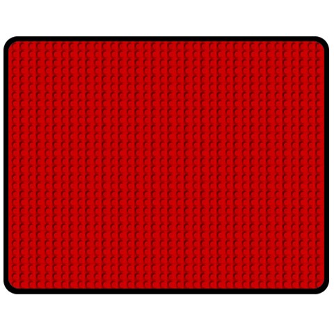 Ed Lego Texture Macro, Red Dots Background, Lego Two Sides Fleece Blanket (Medium) from ArtsNow.com 58.8 x47.4  Blanket Front