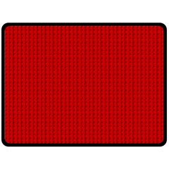 Ed Lego Texture Macro, Red Dots Background, Lego Two Sides Fleece Blanket (Large) from ArtsNow.com 80 x60  Blanket Front