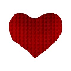 Ed Lego Texture Macro, Red Dots Background, Lego Standard 16  Premium Flano Heart Shape Cushions from ArtsNow.com Back