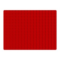 Ed Lego Texture Macro, Red Dots Background, Lego Two Sides Premium Plush Fleece Blanket (Mini) from ArtsNow.com 35 x27  Blanket Front