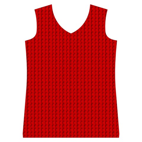 Ed Lego Texture Macro, Red Dots Background, Lego Women s Basketball Tank Top from ArtsNow.com Front