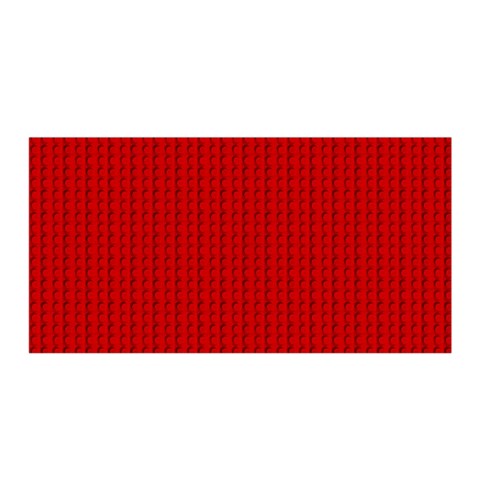 Ed Lego Texture Macro, Red Dots Background, Lego Satin Wrap 35  x 70  from ArtsNow.com Front