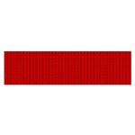 Ed Lego Texture Macro, Red Dots Background, Lego Oblong Satin Scarf (16  x 60 )